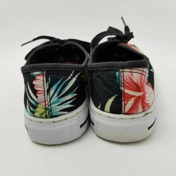 Sole Mates Floral Multicolor Lace Up Canvas Sneakers Size 10 without the hat - Picture 3 of 12